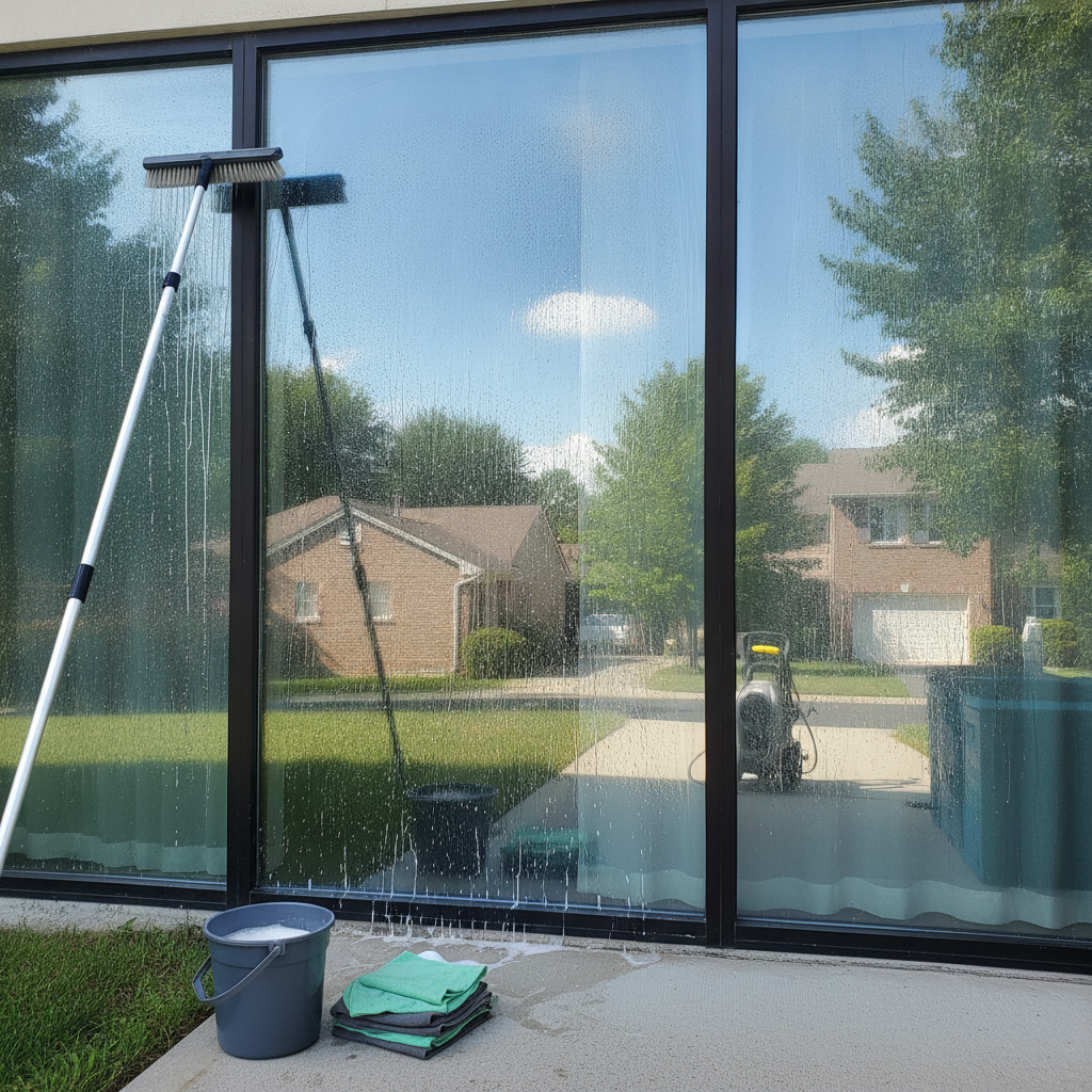 Window Cleaning - No Face and No Text